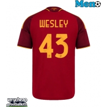 AS Roma Wesley Franca #43 Replica Home Shirt 2026-27 Short Sleeve